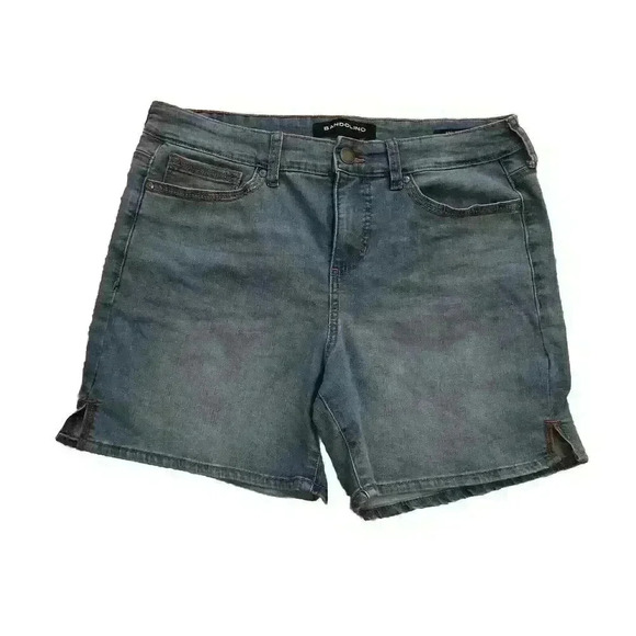 Bandolino Amelia Size 8 Blue Jean Shorts Light Wash Viscose Blend - Picture 1 of 6